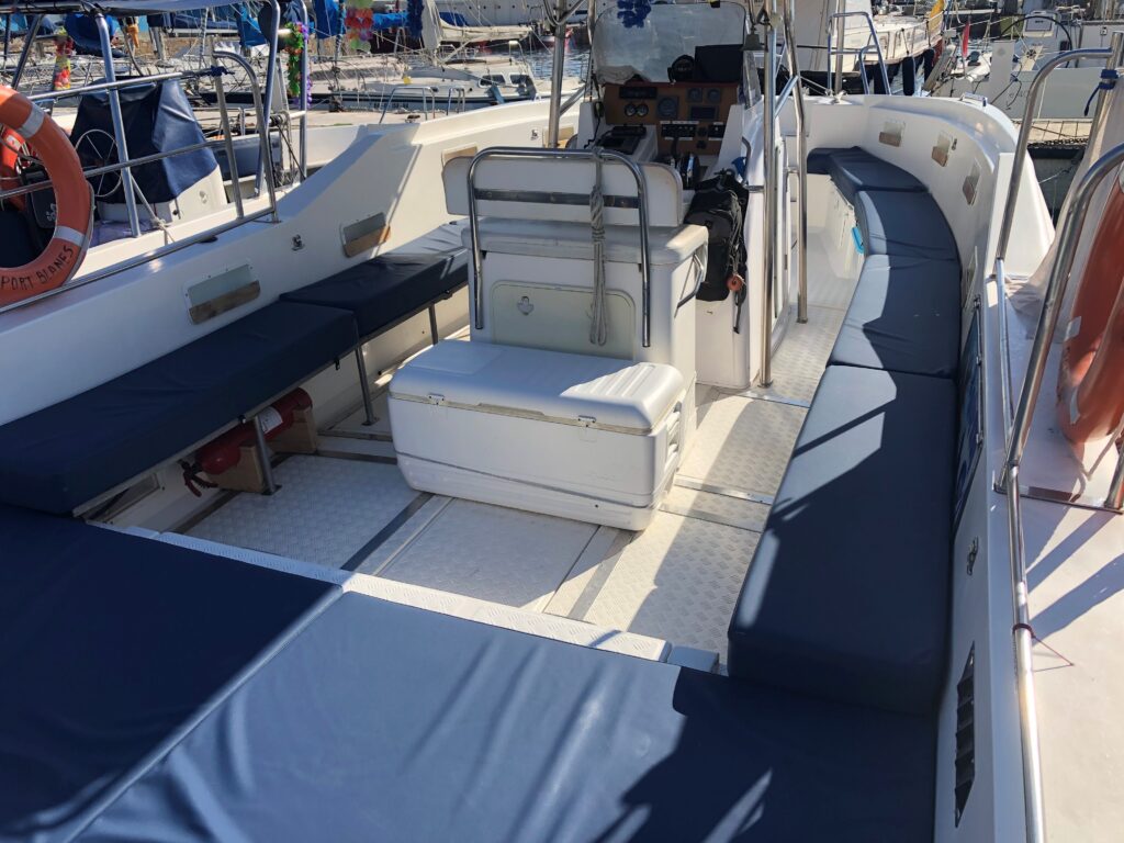 solarium del barco bluesail sabia